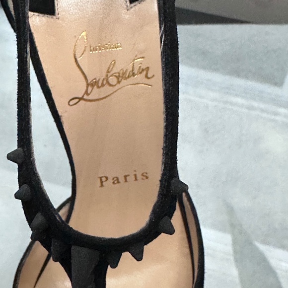 Christian Louboutin Black Spiked Women's Heels - Picture 4 of 12